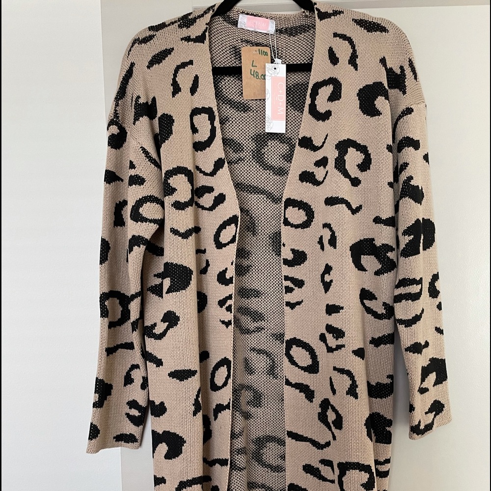 Beautiful long sleeve open cardigan sweater